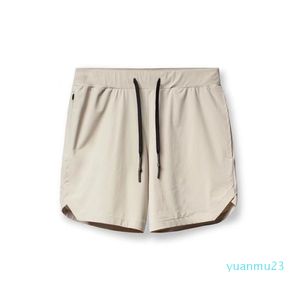 Shorts LL Designer Pocket Mens Yoga Sports Shorts Fifth Pants Outdoor Fiess Quick-drying Back Zipper Pocket Solid Color Casual Running