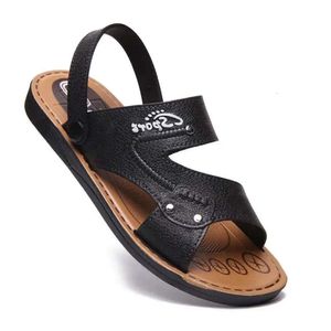 Sandálias de verão homens sapatos casuais masculinos romanos lascas de praia moda confortável deslizamento ao ar livre 7a0