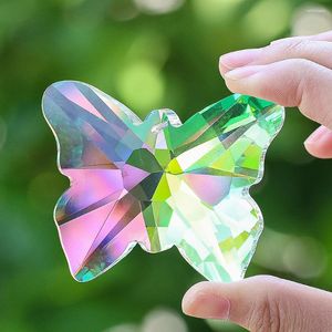 Chandelier Crystal Fire Polished AB Colored Butterfly Pendant Crystals Parts Sun Catcher Prism Outdoor Garden Decoration Hanging