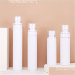 Packing Bottles Wholesale 60Ml 80Ml 100Ml 120Ml Empty Spray Bottle Plastic Lotion Pump Refillable Cosmetic Containers Atomizer For Dro Dhqos