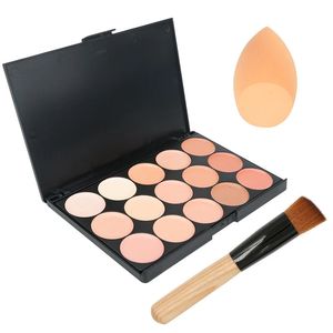 15 kolorów twarz korektor kamuflaż krem ​​konturu Paleta Maquillaje Profesional Foundation paleta korektor 240518