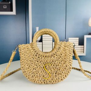 Icera Maxi Bolsa Designer Bolsa de luxo feminino Rafia Rafia feita à mão bordada com grama bordada que tece cesta de cesta de cesta de moda de praia bolsa de ombro de grande capacidade