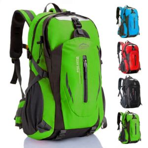 Langlebiger Nylon Camping -Rucksack wasserdicht 40 l großer Kapazitätsfahrer Rucksack Reisetasche Outdoor Sportwandertaschen 240520