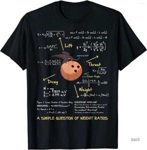 Mens T Shirts A Simple Question Of Weight Ratios Funny Math T-Shirt Cotton Tops Tees Casual Plain Custom Shirt IRHQ