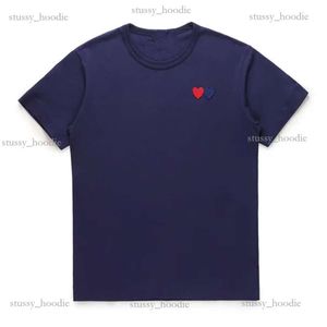 Mens T Shirt Designer Commes Des Garcons Shirt Embroidery Red Heart Casual Women Shirts Badge Commes Des Garcon T Shirt Cotton Short Sleeve Summer Oversize 8d0c