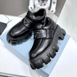 Monolit czarne skórzane mokasyny Buty dla kobiety platforma Mokasyny patent Mat Matte Booper Chunky Sole Korporty Sneaker Grube Dno Casual Trainer 5.17 01