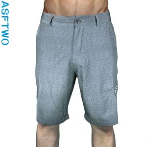 Men's 5-point summer waterproof elastic casual shorts business suit quick drying beach pants for men M520 40