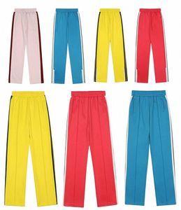 Designer Palmwinkel Hose Winkel Lange Hosen Reißverschluss Elastischer Taille Joggerhose Jogging Hosen Sportwear Soprtpants Pa Stripe 63T2836825