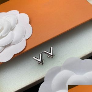Stud Luxury Earrings Designer Sier Earring Woman Jewelry Set Tennis Necklace And Chain Bracelets For Man Women Mossanite With Box Drop Otgrz