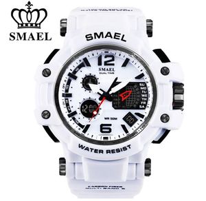 Smael Brand Men Quartz Digital Watch Men039S Sports Watches S Shock Man Clock Relogios Masculino ledde 30 m vattentät armbandsur9832227