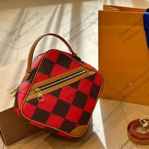 24SS Women Totes Bags Classic Checkerboard Contrast Dambagembers Luxurys Дизайнеры Shouder Crossbody Messeng