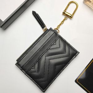 Toptan Tasarımcı Kart Tutucu Markalı Çok Fonksiyonlu Ana Zincir Zipper Para Çanta Debriyaj Cüzdan Kılıf Moda Unisex Bag Kart Cardhol 282p