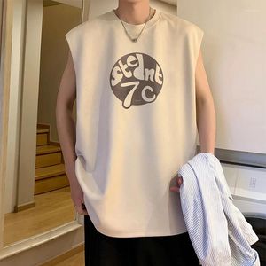 Men's Tank Tops Summer Short Sleeved Vest Sleeveless Camisole