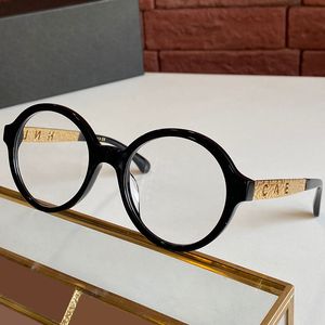 Classic limited edition sunglasses for women fashion round frame light colored decorative mirror high quality UV400 resistant sunglasses with box CH5441