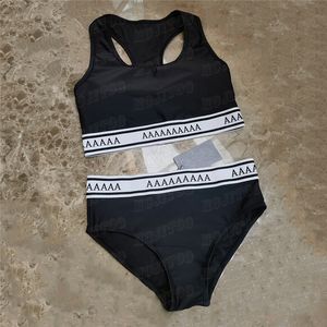 Feminina designer biquíni letra de moda de banho impressão biquíni curto set moda praia festa sexy push up swimsuit