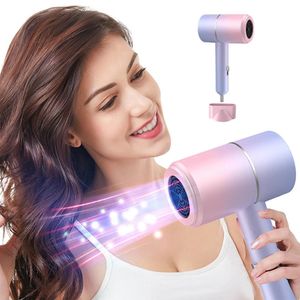 Mini Hair Dryer Blue Light Negative Ion Blow Dryer Heating And Cooling High Power Electric Dryer For Hair Household 240520