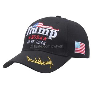 Party Hats Trump 2024 Haftery Hat Baseball Cap I Will Back Botton Drop dostawa do domu ogród świąteczne zapasy DHNM6