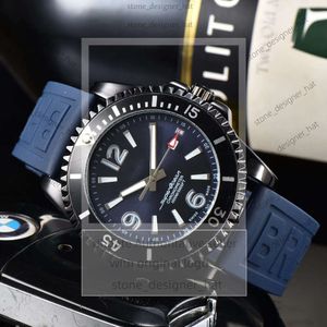 U1 najwyższej klasy AAA Breiting Watch 48mm Endurance Pro Limited Black Dial Watch Kwarc Chronograph Bateria Data Mężczyźni Zatrzymaj Pasek Bretylizowany ze stali nierdzewnej D6