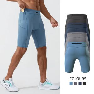 Компрессионные шорты мужчины быстро сухие бодибилдинг -колготки шорты фитнеса.