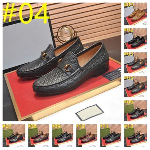 28Model Luxury Brand Leather Shoes Men Dress Shoes Designer Formal Man Wedding Party Shoes for Men Retro Brogue Shoes Luxury Brand Men's Oxfords size 38-46