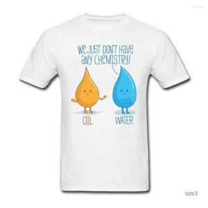 Herren T -Shirts Klassische Kragen Herren ohne Chemie T -Shirt Eisen Buchstaben 3D T -Shirt Kurz gleichartig Öl und Wasser Mann Baumwolle rundes Nackenabdruck Ya5q