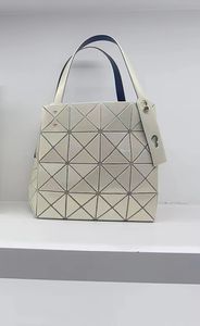 Feminino de luxo dobrado com bolsa xadrez geométrica da moda casual bolsa de moda de moda de ponta de ponta de praia de praia