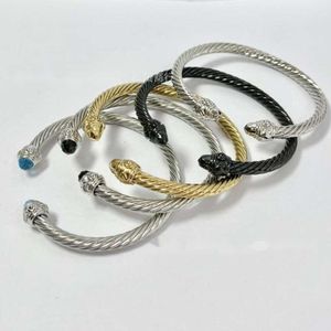 Desginer Davids Yurmas Jewelry DY jersey store Fashionable and Popular 5mm bracelet man Twisted Thread Opening Handpiece Jewelry Hip hop