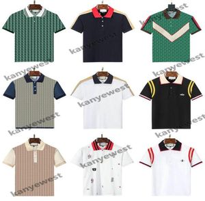 2022 Herren Polos Marke Kleidung Luxus Sommer Paris T -Shirt Kurzärmeler Buchstaben T -Shirt Hochqualität Casual Striped Designer 1431185
