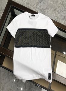 2021 summer FF letter stitching little monster eyes embroidered men039s short sleeve round neck Korean fashion brand Tshirt4315559