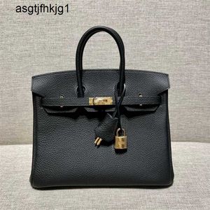 Designer Handbags Womens Bags Full Manual Custom Platinum Bag Lychee Pattern Togo Calf Leather Handbag Bk25 30 rj