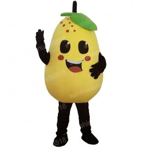 Christmas fruit pear Mascot Costume Cartoon theme character Carnival Adults Size Halloween Birthday Party Fancy Outdoor Outfit For Men Women