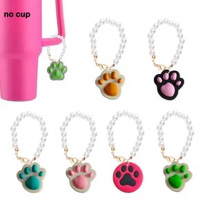 Cat Toys Claw Pearl Chain с аксессуарами в форме очарования для чарков Tumbler Cup Harder Delive Delivery Otcbn