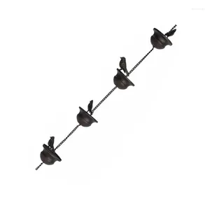 Dekoracje ogrodowe łańcuch deszczowy Ptak do zewnętrznych metalowych kubków dekoracyjny łapacza wymiana padacz