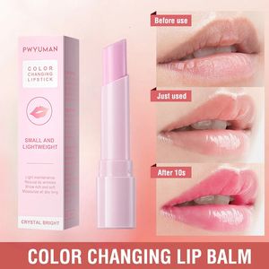 Moisturizing Lip Balm Magic Color-changing Lipstick Lip Plumping Gloss Pink Lip Care Moisturizer Female Makeup Korean Cosmetics 240515