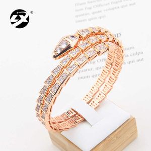 Pulseira de pulseira de joalheria de alta marca de luxo pulseira criativa de cobra com homens e mulheres personalizados com caixa de logotipo original bvilgarly