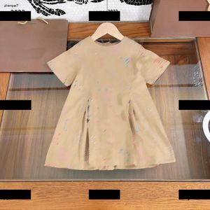 Top Girl Clothing Kids Skirt Letter printing Baby Dress Child Summer Breathable Short sleeved round neck design skirt Elegant New product