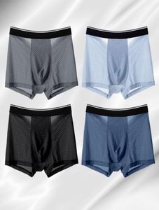 Underpants Men039s Underwear Ice Silk Mesh Breathable Comfortable Men Boxer Briefs Size L XL XXL 3XL 4XL 5XL2826548