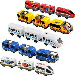 Diecast Model Cars Kids Electric Train Toys Set Train Diecast Slot Toy Fit Standard TROTRUKTRACK RAILWAY Gift For Children Y240520w2iu