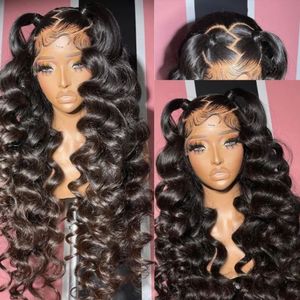 Loose Deep Wave Human Hair Wigs 13X4 13X6 HD Lace Frontal Wig Brazilian Pre Plucked 5x5 6x6 Closure Wigs For Women Human Hair