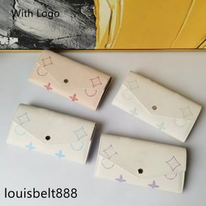 Держатель кошелька дизайнерского кошелька Mens Womens Long Swellskbook Держатель кредитных карт светлый цвет сумки роскоши Ladies Travel Travel Wallet кошелек с оригинальной коробкой