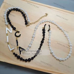 Chanells halsband lyx varumärke designer hängen kanal halsband kristall pärla c bokstav guld mönster choker pendell halsband tröja kedja smycken 0ad