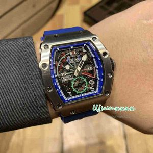 رجال RM Wrist Watch غير الرسمي على الطراز الرياضي الطراز الفاخر مصمم ميكانيكي الساعة 8SSM