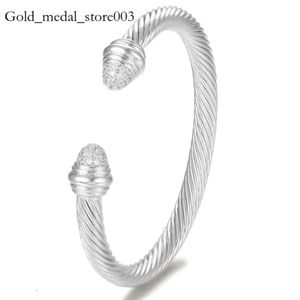 David Yurma Bracelet Bangle Godki Trendy Luxury Cuffable Cuff for Women Wedding Full Zircon Crystal Cz Dubai Silver Party Bracelet 2024 419