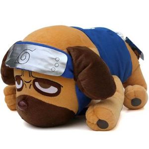 Fyllda plyschdjur 28 cm anime pakkun hund plysch mjuk fylld docka kawaii tecknad samlarobjektdekoration barns födelsedagspresent barn roliga leksaker d240520