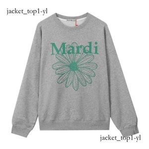 Mardi Women's Hoodies Sweatshirts Mardi Mercredi Classic Daisy Flower Print Lorough Casual Top Top Gold High Sier Sier Sier Sweater Mercredi 9a07