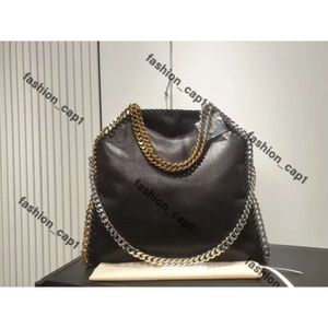 Stella McCartney Falabella Tote Bag Maxi сгибание на сумку Totesstella Gold Recycled Brass Две верхние ручки роскошные дизайнерские сумочки с мешками для плеч поперечного купа 410