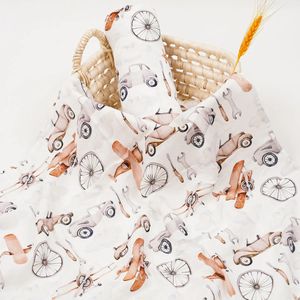 Elinfant Digital Print 1pcs бамбук хлопковой муслиновый пеленок.