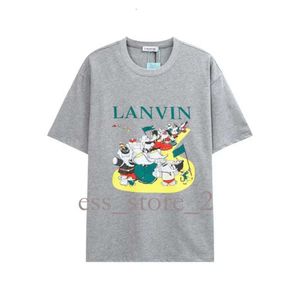 Lavines Lavinss Lanvis Polo Shirt 남자 플러스 티 셔츠 셔츠 자수 디자이너 인쇄 Printed Polar Style Wear Street Pure Cotton Womens Tshirts Top Quality 24SS 318