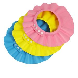 Adjustable Baby Shampoo Cap Kids Wash Hair Protection Infant Health Care Accessories Soft EVA Bath Waterproof Hat y240515