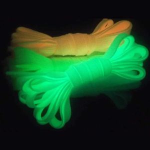 LED Toys 1 pair of luminous shoelaces flat sports shoes canvas luminous fluorescent shoelaces fashionable sports toy accessories 120cm s245